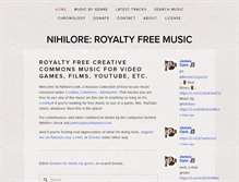 Tablet Screenshot of nihilore.com